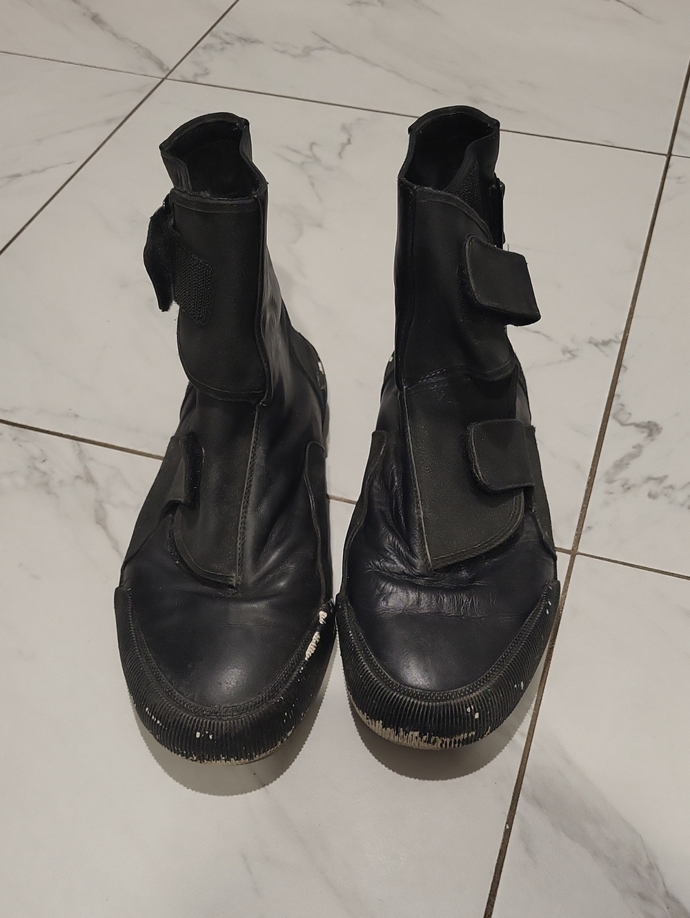 Lanvin Leather High-Top Sneak